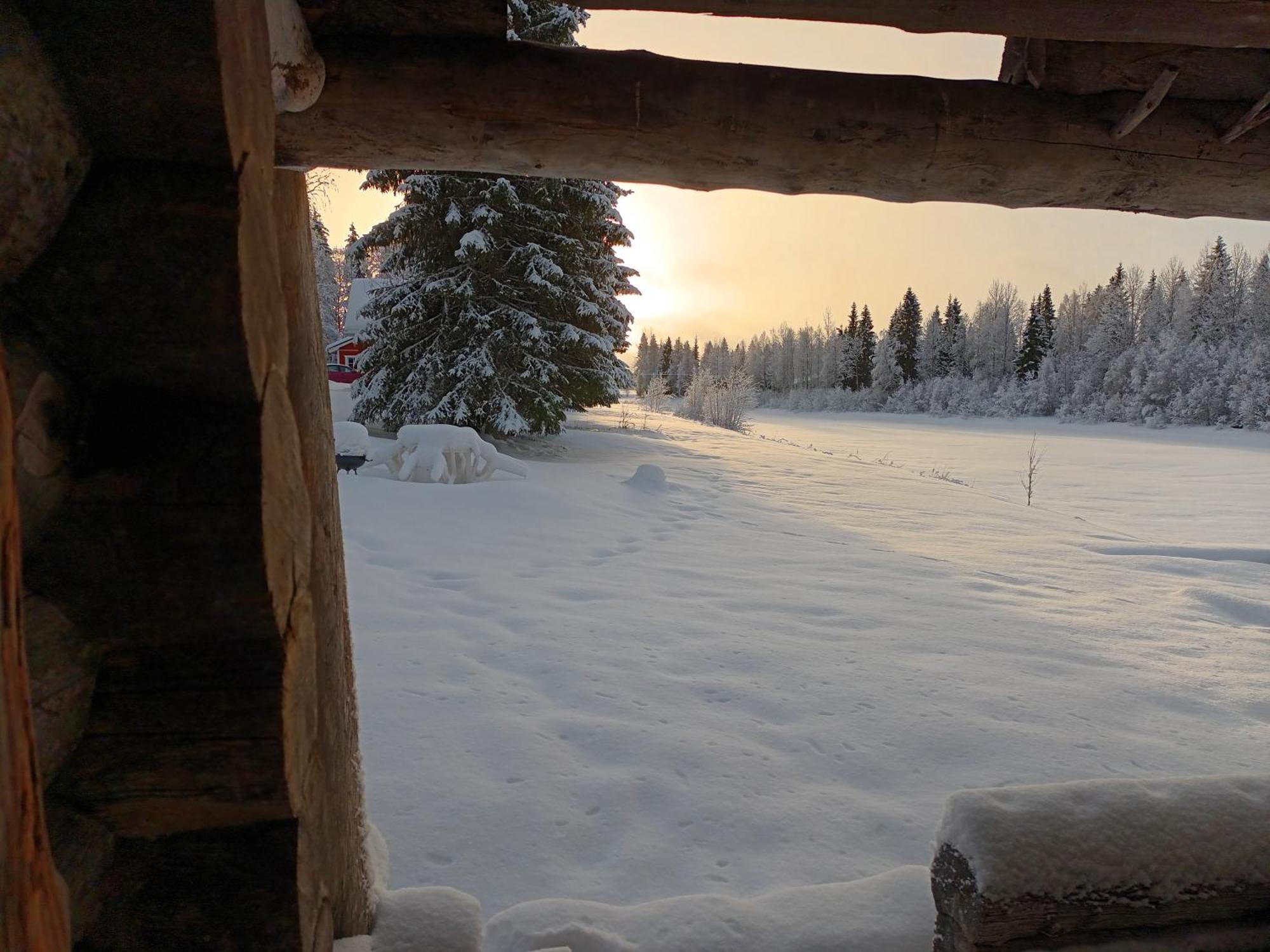 Lapin Villa Hiisi Joen Rannalla Ranua Esterno foto