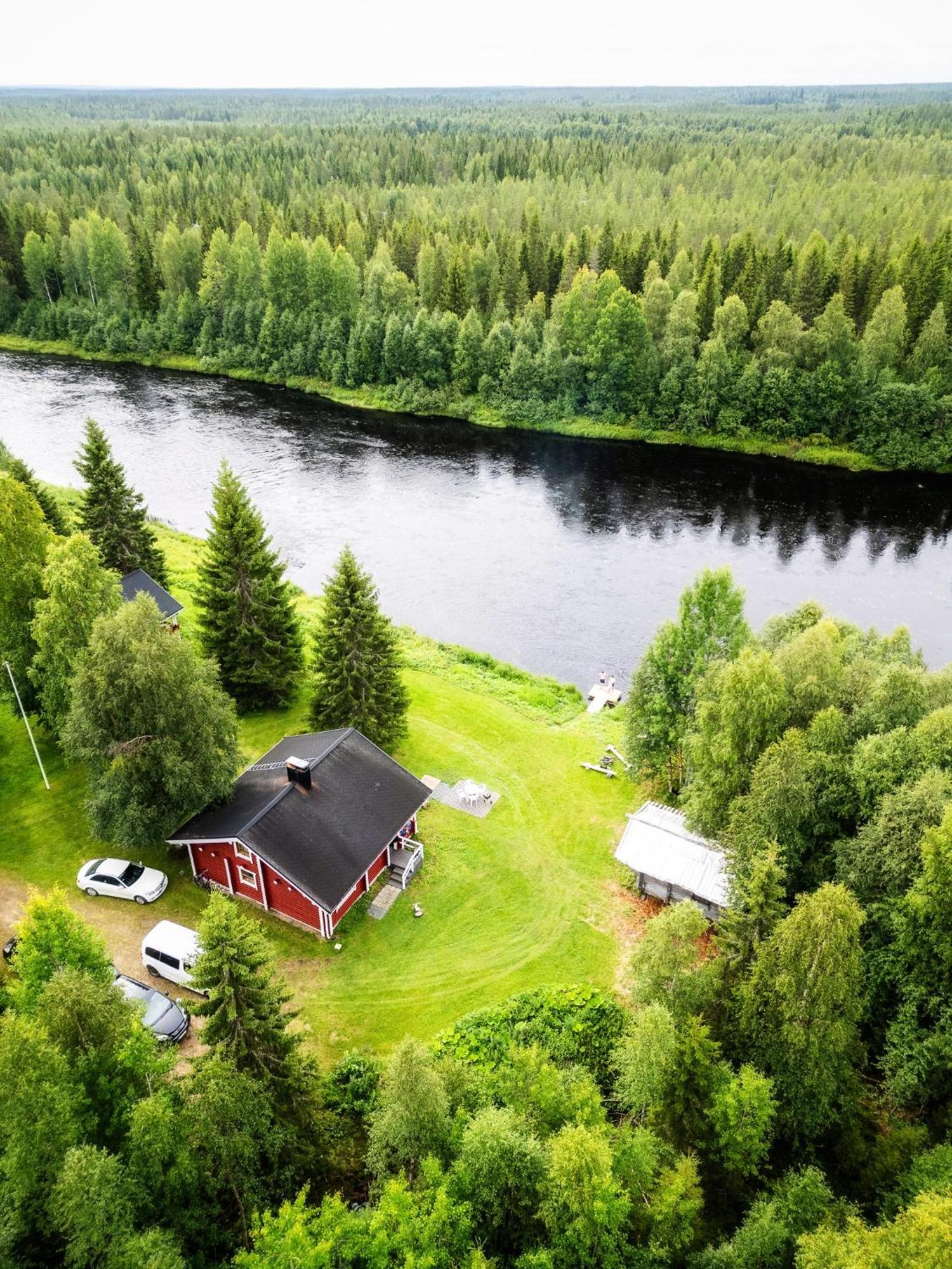 Lapin Villa Hiisi Joen Rannalla Ranua Esterno foto